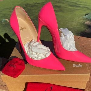 Christian Louboutin Pink Shocking Stiletto Heels